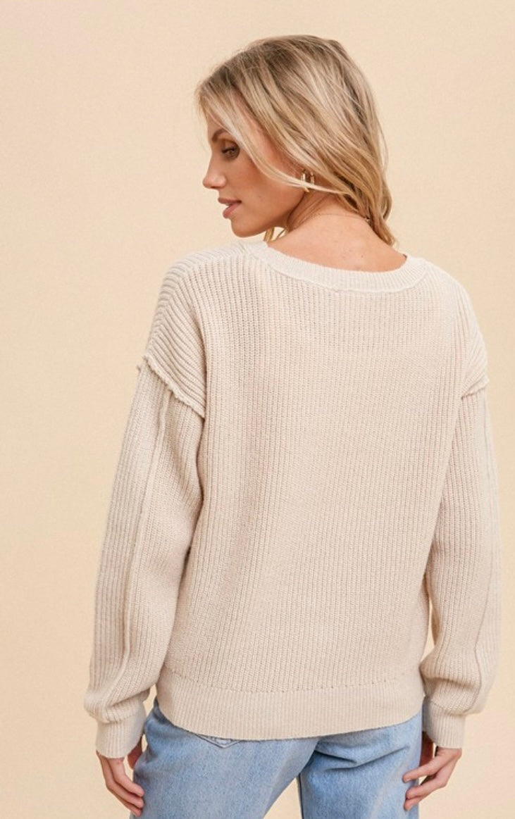 Crosby Crossover Hem Sweater