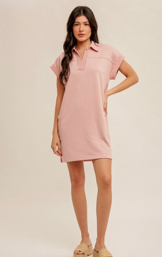 Tia Cargo Pocket Mini Dress