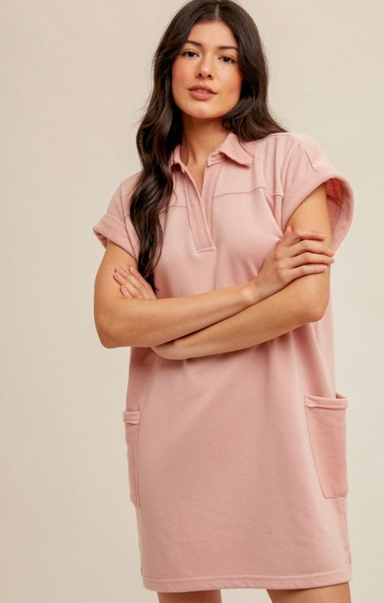 Tia Cargo Pocket Mini Dress