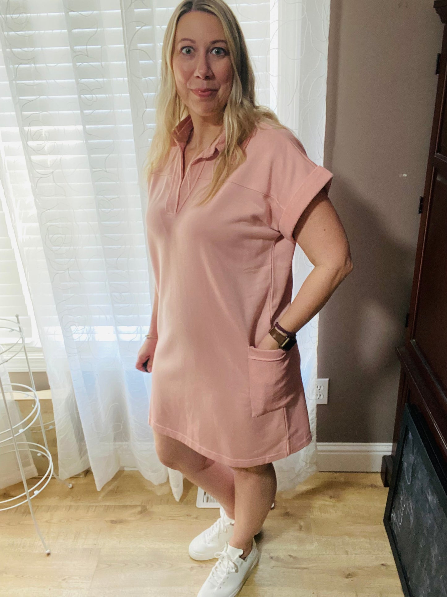 Tia Cargo Pocket Mini Dress