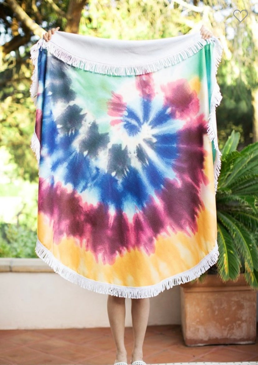 Round Boho Beach Towel