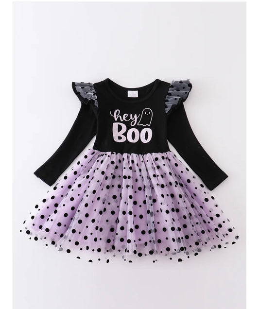 Toddler Girl Hey Boo Dress